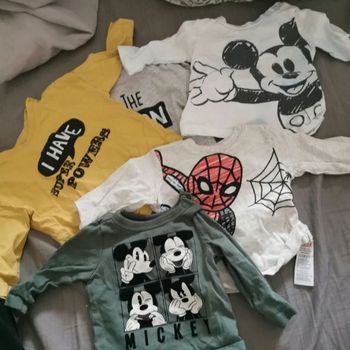 Lot 5 t-shirt longue manches