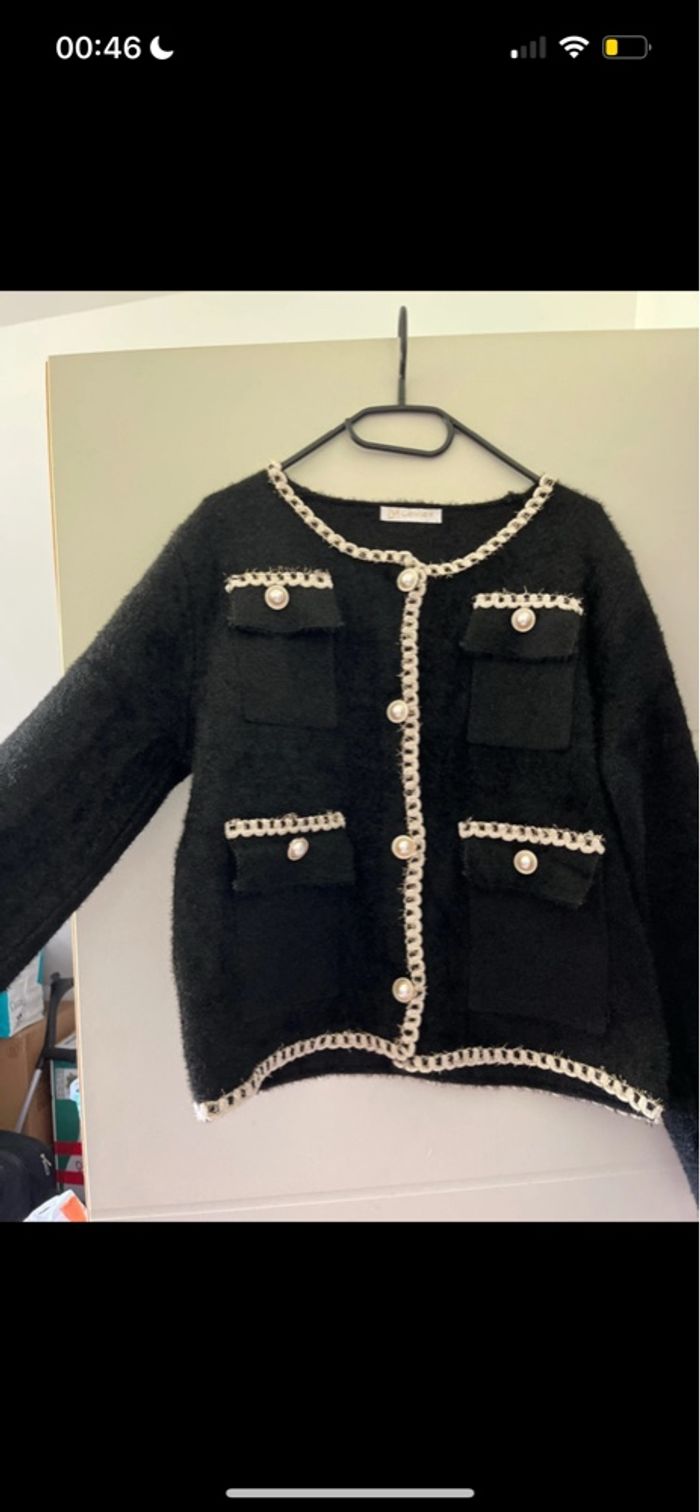 Gilet pilou noir  taille unique - photo numéro 3