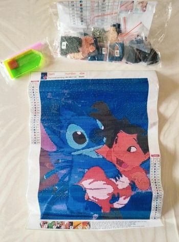 Diamond painting Lilo et Stitch en cavale #S182