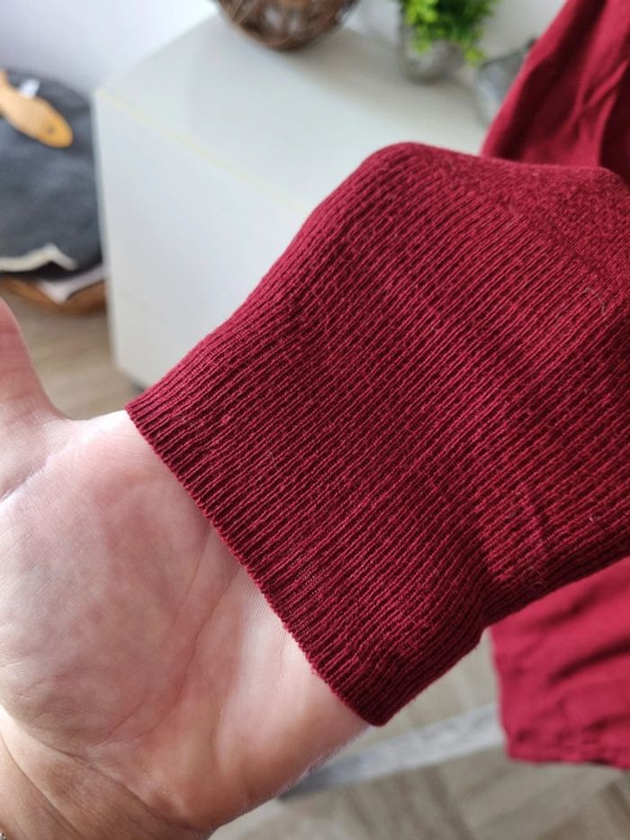 Pull Zara Bordeaux taille S - photo numéro 4