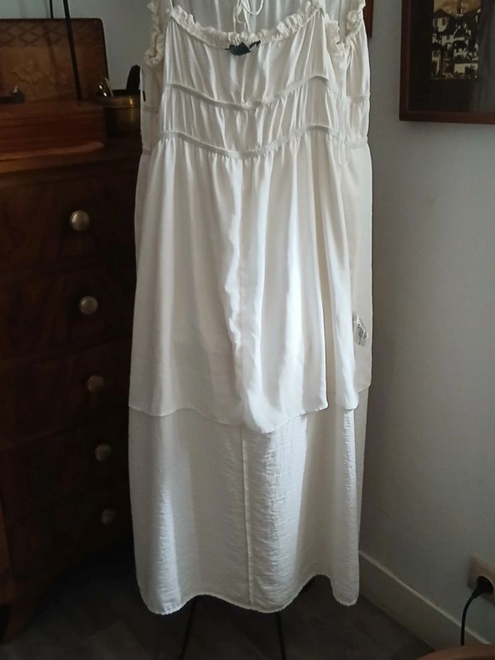 Robe Maxi longue taille élastique fines bretelles - photo numéro 8