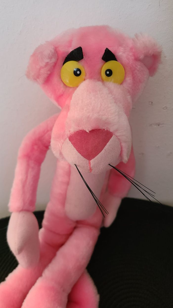 peluche 45 cm panthère rose ideal 1995 the pink panther