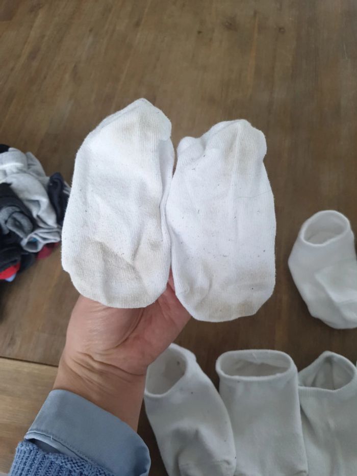 Lot de 6paires de socquettes blanches 24/26 - photo numéro 2