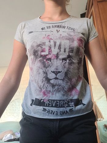 Tee short gris 12 ans sans  marque