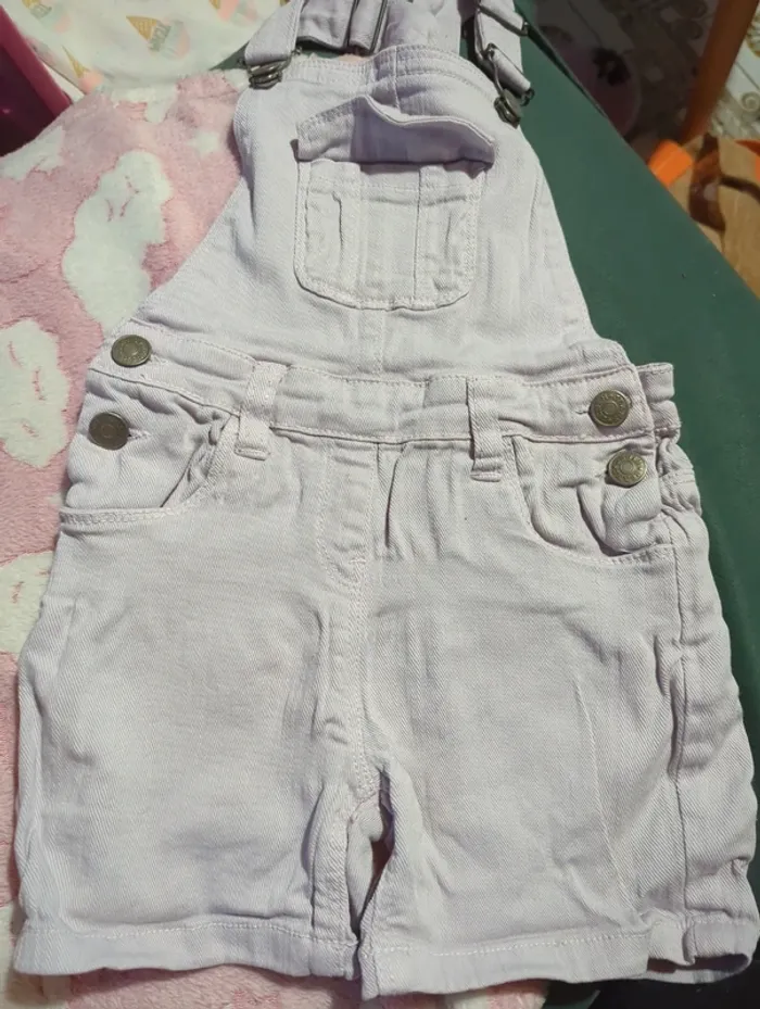 Salopette short lila - photo numéro 3