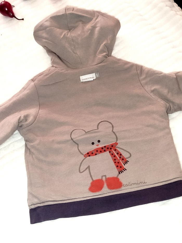 Catimini Veste Sweat Réversible Garçon 6 mois - photo numéro 4