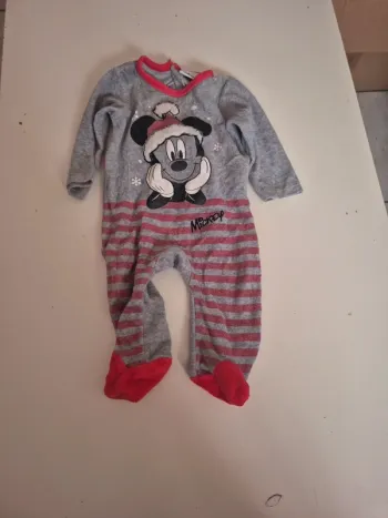 Pyjamas mickey Noël 3 mois