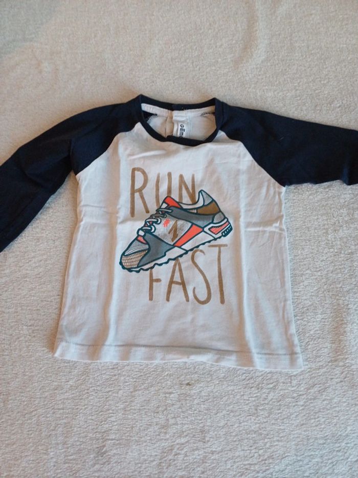 T-shirt blanc 12 mois Gemo