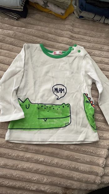 Tee shirt manche longue 12 mois