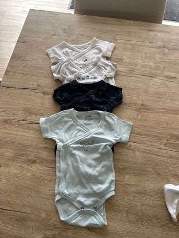 Lot de 4 bodies MC Gemo 3 mois