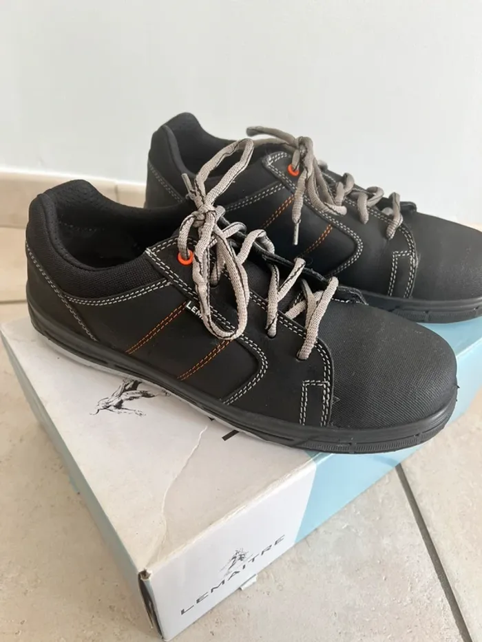 Chaussures de sécurité Lemaitre noir orange - photo numéro 2