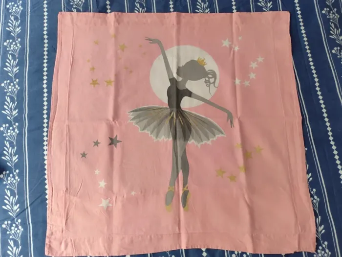 Parure lit 1 personne housse de couette + taie danseuse étoile - photo numéro 5