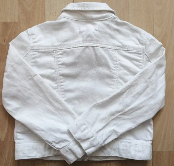 Veste en jean blanche Mixte 2-3 ans - photo numéro 2