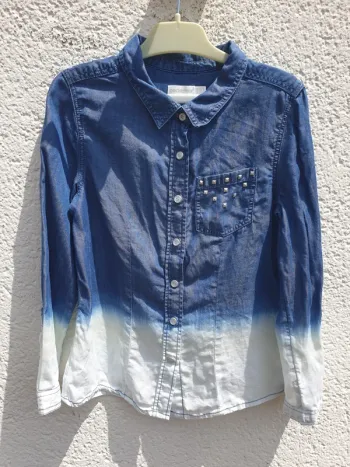 Chemise tie and dye ou degradée  7/8 ans lyocell