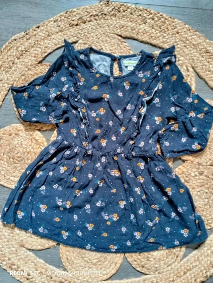 🌼 Robe Fleurie Fille 4 Ans 💙 Élégante & Confortable – Vertbaudet