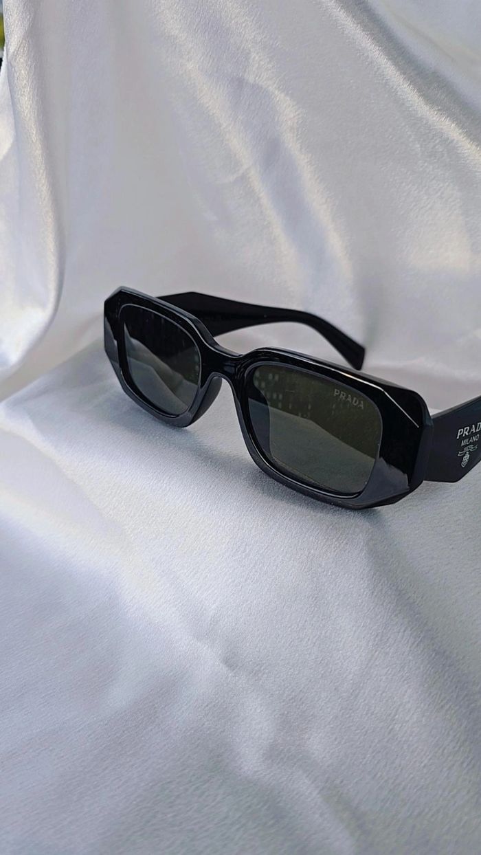 Lunettes de soleil rectangulaire noir - photo numéro 5