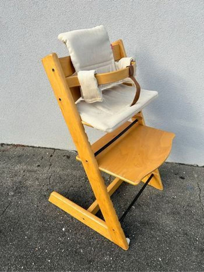 Chaise Tripp Trapp Stokke en bois naturel + arceau - photo numéro 2