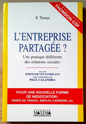 R.Thomas - L'entreprise partagée? une pratique différente des relations sociales