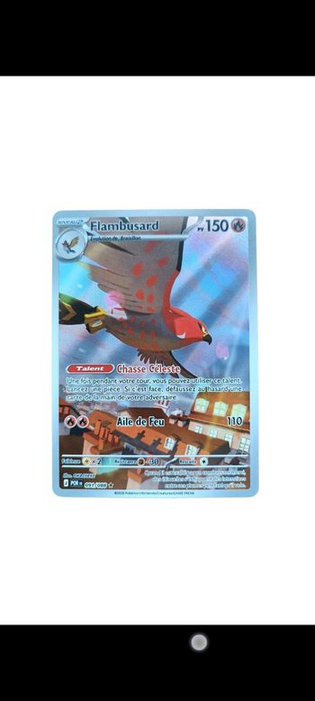 Carte Pokémon Flambusard AR 091/088 - Illustration Rare