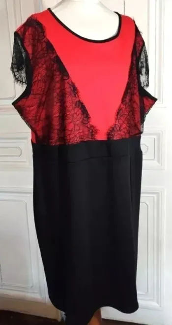 Praslin Robe Souple Dentelle Soirée T 9XL