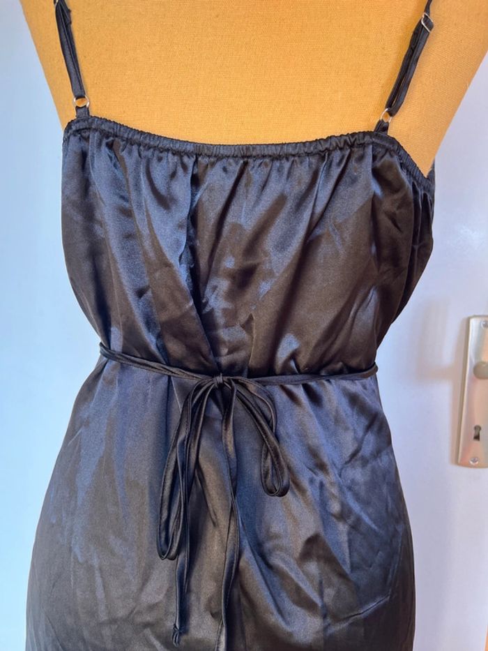 Robe en satin shein taille 0XL noir - photo numéro 6