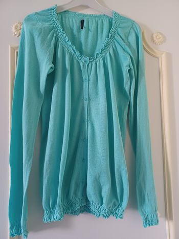 Gilet fin  Naf Naf Turquoise taille L