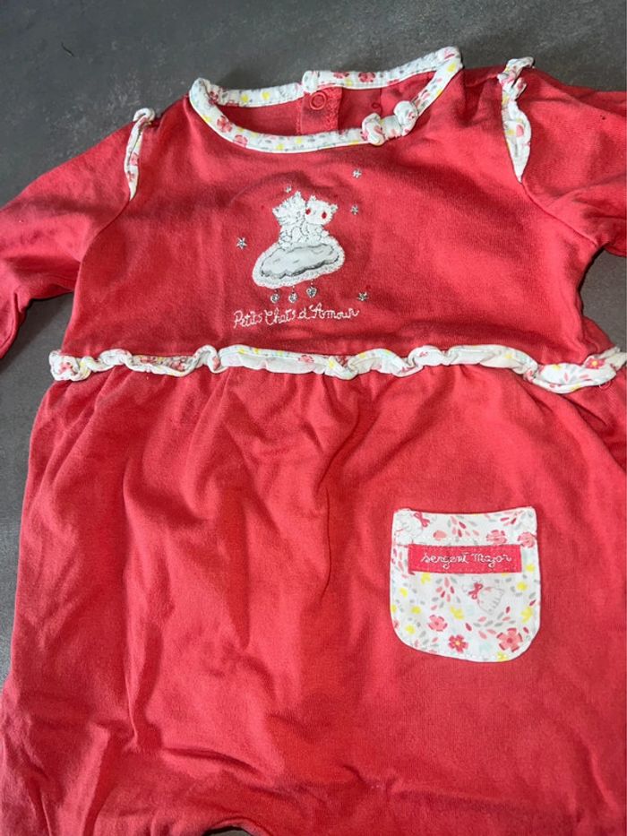 Pyjama d’été sergent major 6 mois fille coton - photo numéro 2