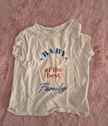 Tee shirt baby of the best family
