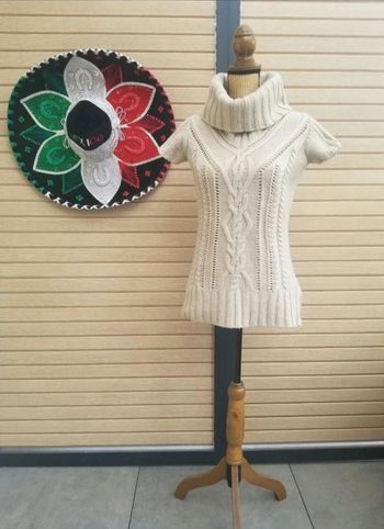 Pull beige maille taille 36 Pimkie