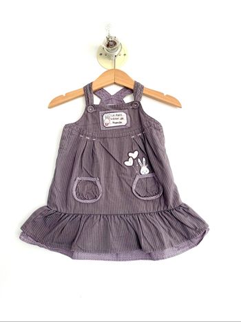 Robe été à fines bretelles lila /le petit trésor de maman « petit kimbaloo » 9 mois