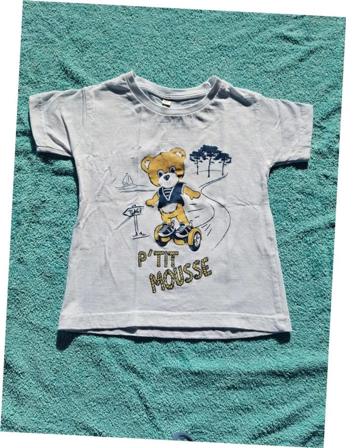 T-Shirt Manches Courtes 0/2 ans 100% coton
