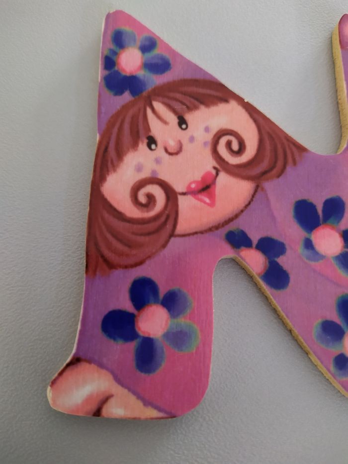 Lettre N en bois - photo numéro 3