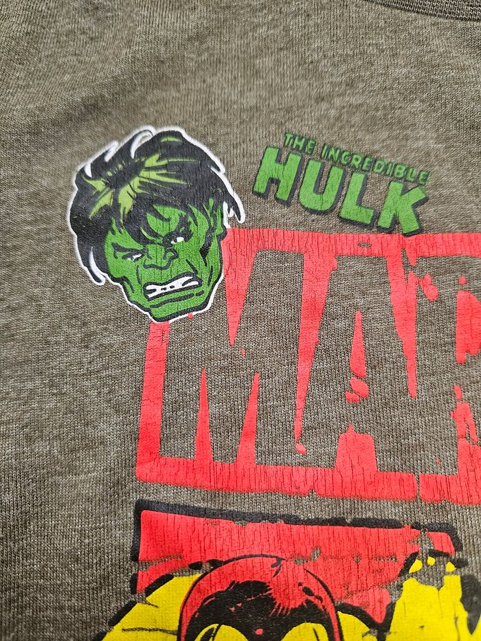 T.shirt manches longues Marvel kaki 5 ans - photo numéro 3