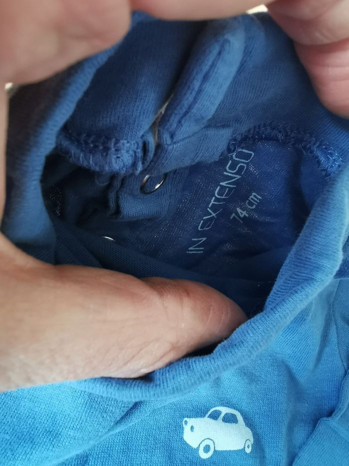 Lot de 4 t-shirts manches longues bébé garçon 12mois in extenso - photo numéro 3