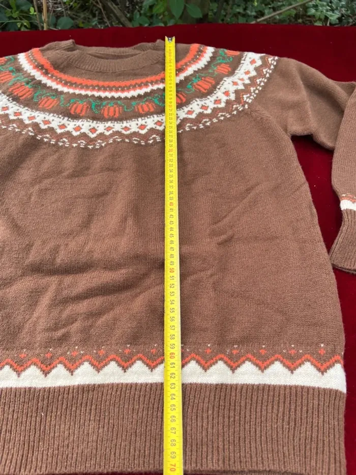 Pull Automnal Citrouilles Enchantées Super Doux Ne pique Pas ! - photo numéro 15