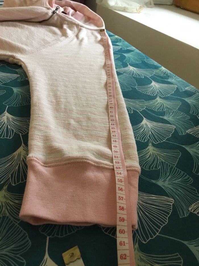 Sweat 1/4 zip à capuche manches 3/4 pour femme Lauren jeans co Ralph Lauren rose taille XL 090 - photo numéro 10