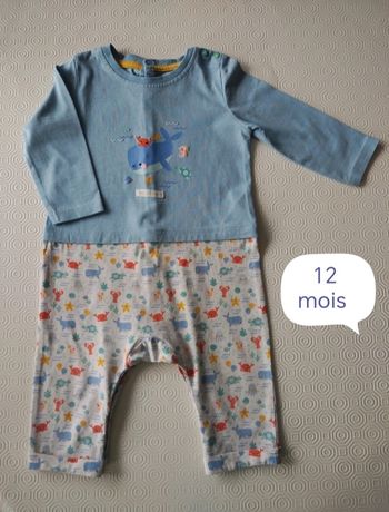 Pyjama léger Sergent Major taille 12 mois 