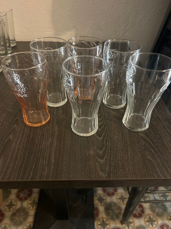 Lot de 6 verres coca cola