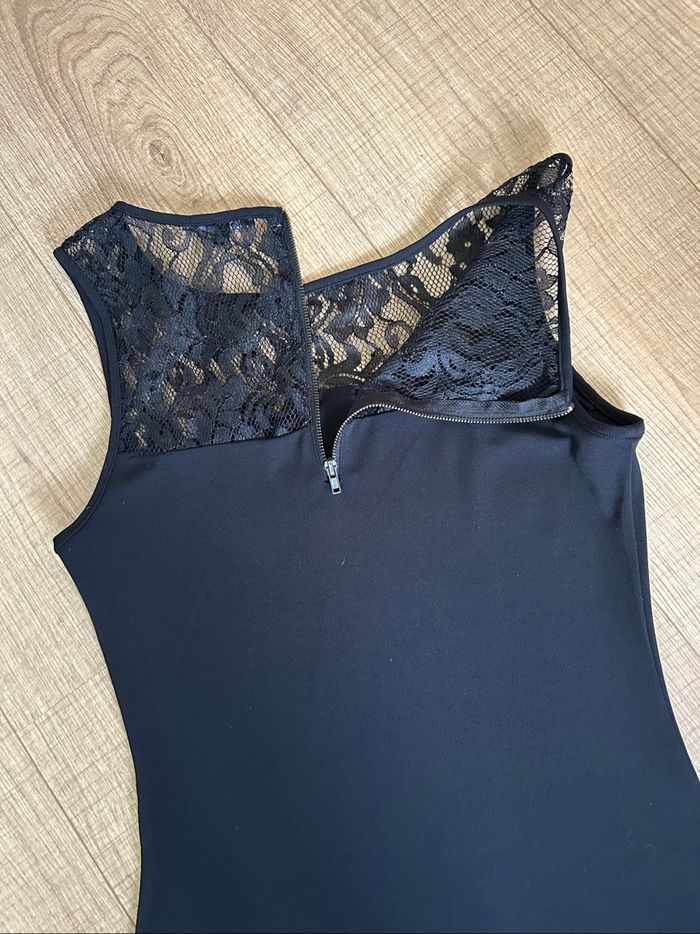 Robe noire sans manches avec dentelle Morgan taille S excellent état - photo numéro 10