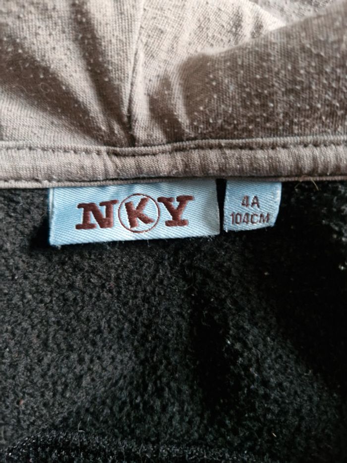 Gilet zippé capuche garçon 4 ans NKY Polyester Coton - photo numéro 5