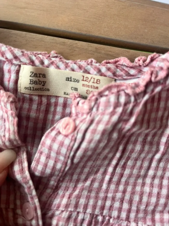 Chemise blouse Vichy Zara 18 mois - photo numéro 2