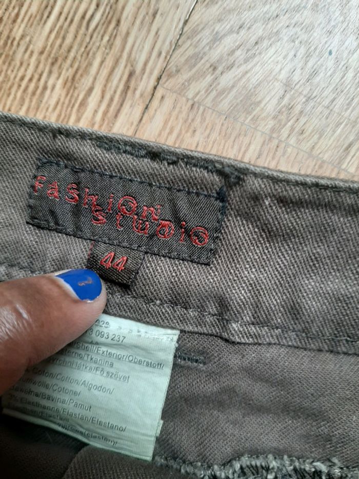 Jupe en jean marron - photo numéro 3