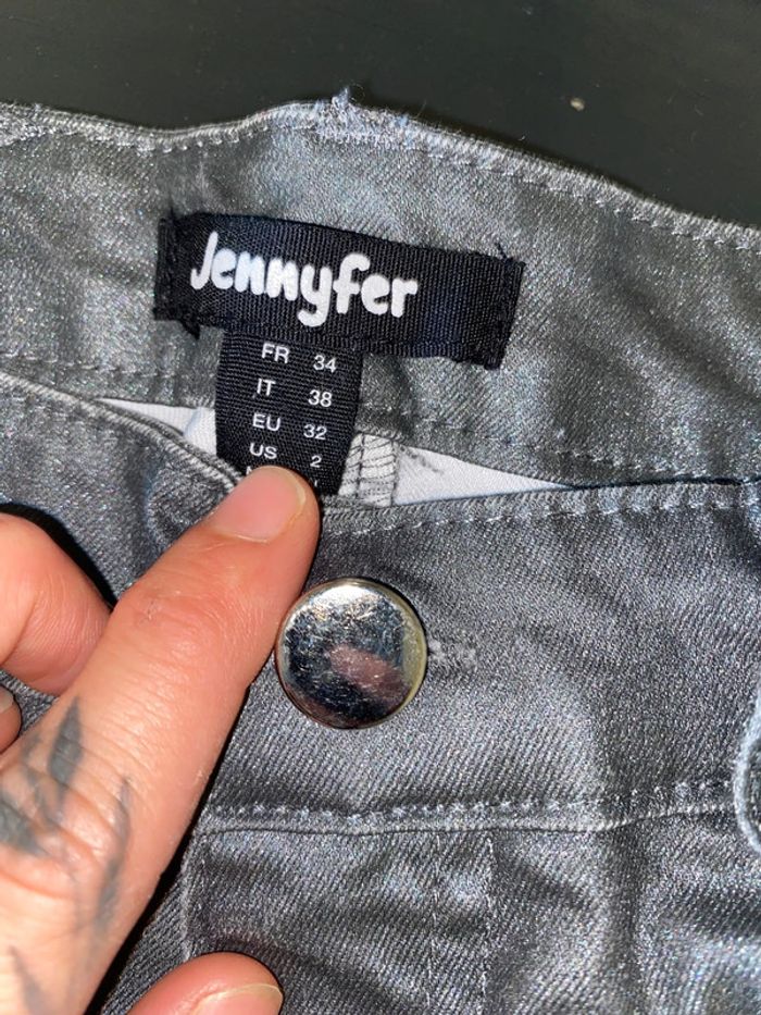 Pantalon gris pailletée - photo numéro 4