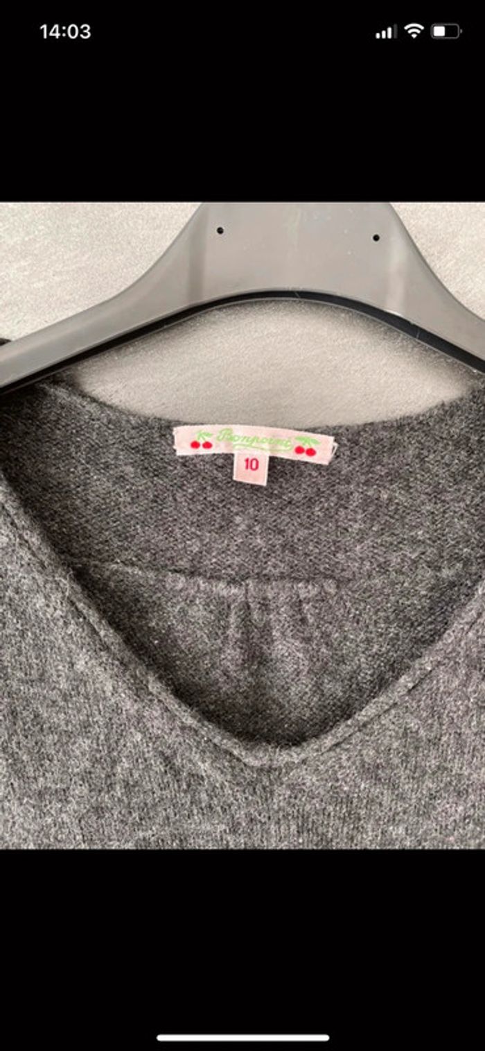 Pull gris cachemire fille - photo numéro 5