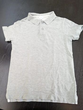 Polo gris Jacadi 10 ans