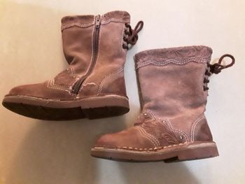 Bottines prune à zip fille en 23 ANDRÉ TBE