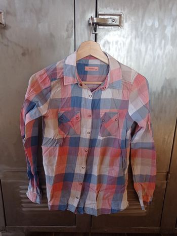 Chemise à carreaux bleue/rouge Pull & Bear taille S bon état