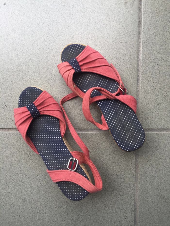 espadrilles rose corail - photo numéro 2