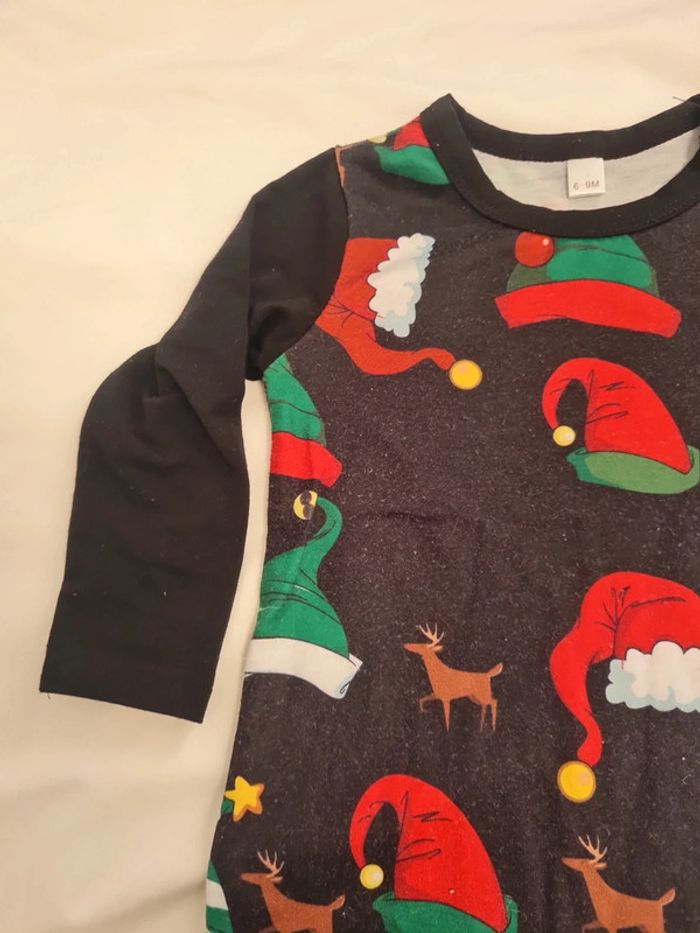 Pyjama sans pied Noël 6-9 mois - photo numéro 4