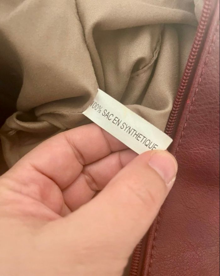 Sac à main mandoline bordeaux - photo numéro 8